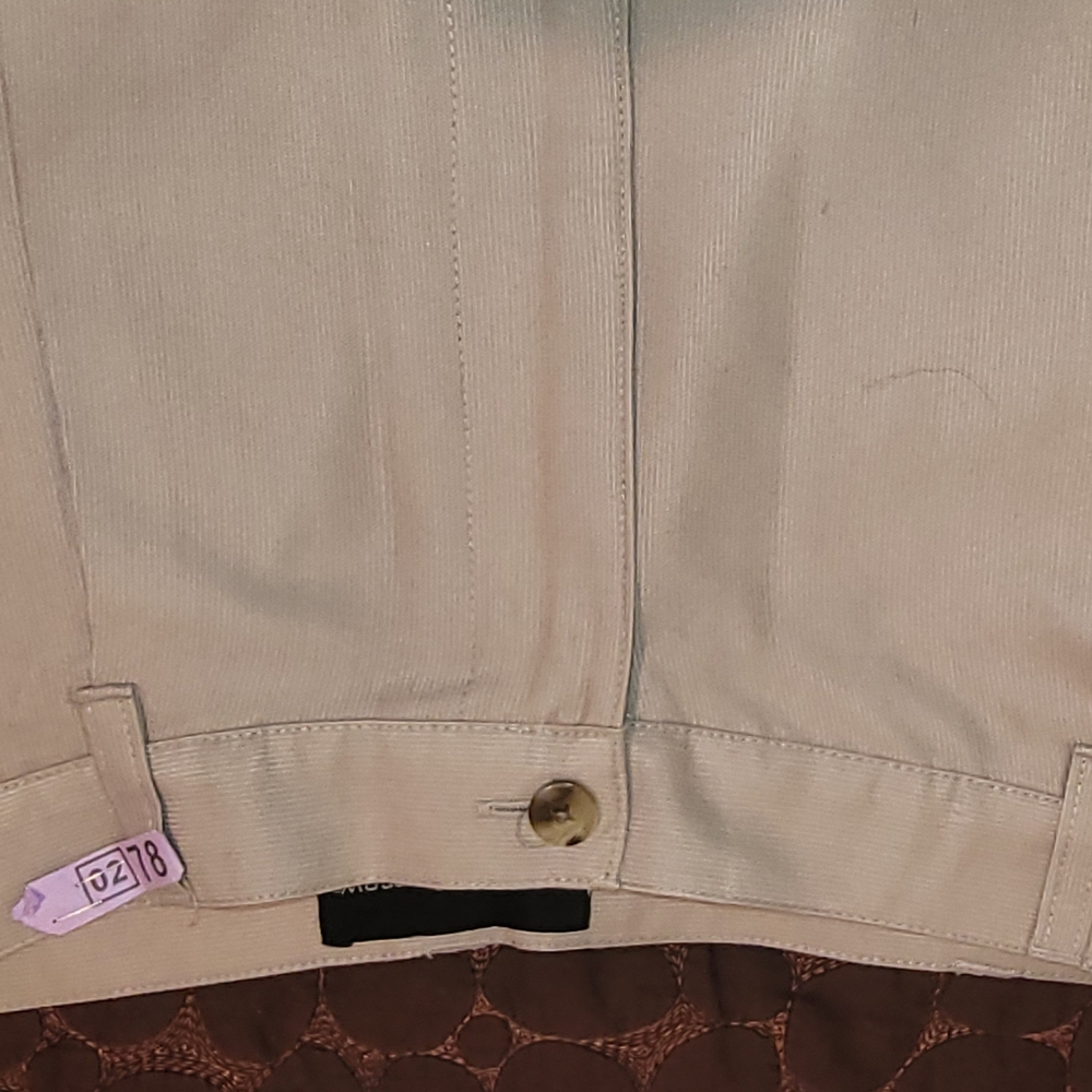 Men's Crate & Barrel Dress Shorts Taylored StyleBeige Sz W36 Unlined 4 Pockets